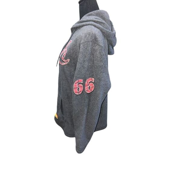 DISNEY Fleeced Hoodie Winnie The Pooh Zip Cute Vintage Grey Women’s XL - Picture 4 of 8